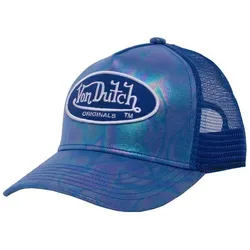 Von Dutch Adelaide Trucker Cap - Hellblau - Stylische Einheitsgröße (54-59 cm), verstellbar und mit 7 cm Schirmlänge, ideal für lässige Outfits und den Sommer. Perfekt für Herren, die modisch unterwegs sein wollen!