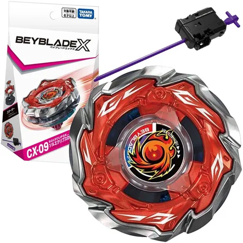 TAKARA TOMY CX09 Sol Eclipse D5-70TK Burst Beyblade X Booster Launcher In Stock
