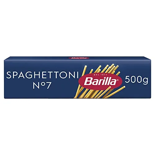 Barilla Pasta Klassische Spaghettoni n.7 aus Hartweizen immer al dente, (1 x 500 g)