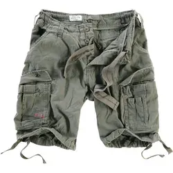 Surplus Airborne Vintage Shorts, grün, Größe XL für Männer - Herren-Shorts im angesagten Vintage-Stil, stone washed für einen einzigartigen Used-Look und aus 100% Baumwolle für optimalen Tragekomfort.