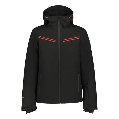 ICEPEAK Festus Skijacke für Herren schwarz - Wasserdichte und atmungsaktive Skijacke von Icepeak mit praktischem Schneefang und zahlreichen Taschen. Ideal für sportliche Aktivitäten im Freien!