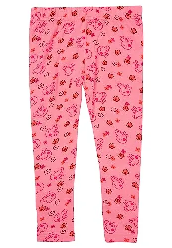 United Labels Peppa Wutz Leggings für Mädchen Kinder Leggins Hose Mädchenhose Sporthose Rosa (as3, Numeric, Numeric_122, Numeric_128, Regular)