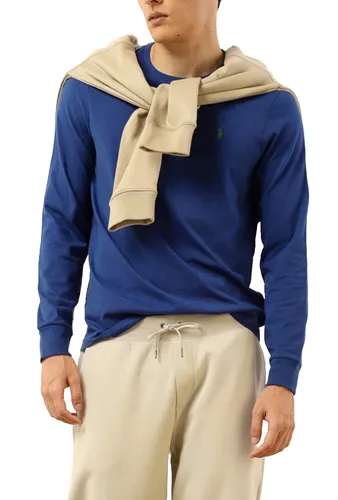 POLO RALPH LAUREN Longsleeve Shirt M – Elegantes Design - Herren Longsleeve Shirt in Blau mit charakteristischem Pony-Logo. Ideal für alle Jahreszeiten, atmungsaktiv und im Custom Slim Fit für optimalen Tragekomfort. Perfekt für Freizeit und sportliche Aktivitäten.