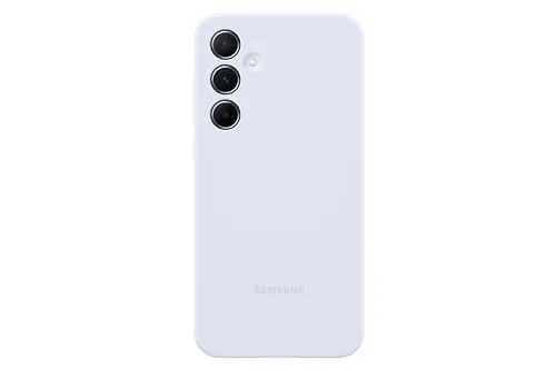 Samsung Silicone Case EF-PA556 - Leichte, stoßfeste Silikonhülle für Galaxy A55 (5G), optimaler Schutz in Light Blue für Rahmen und Rückseite