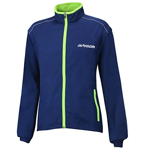 Airtracks Herren Fahrradjacke mit abnehmbaren Ärmeln - winddicht & wasserabweisend, navy - L - Radsport-Jacken für Herren, multifunktional und leicht, wandelbar in eine Weste, mit reflektierenden Elementen für bessere Sichtbarkeit.