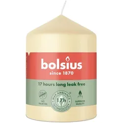 Bolsius: Stumpenkerze 80/58mm - Haferbeige (6 Stück)