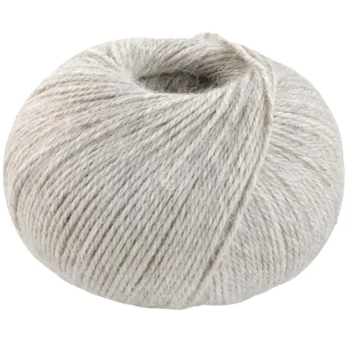 LANA GROSSA Natural Lama Fine | Feine Baby-Lama Fasern klassisch verzwirnt | Handstrickgarn aus 100% Lama (Baby) | 50g Wolle zum Stricken & Häkeln | 150m Garn FB112