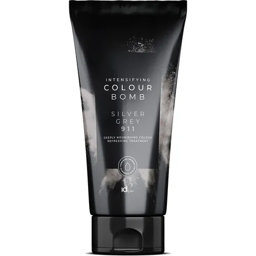 ID Hair Colour Bomb 200 ml Silver Grey 911 Haarfarbe - Intensiver Farbconditioner für strahlendes Grau. Stärkt das Haar mit Hydrolyzed Keratin und spendet Feuchtigkeit. Ideal zur Auffrischung oder Tönung für lebendige Ergebnisse.