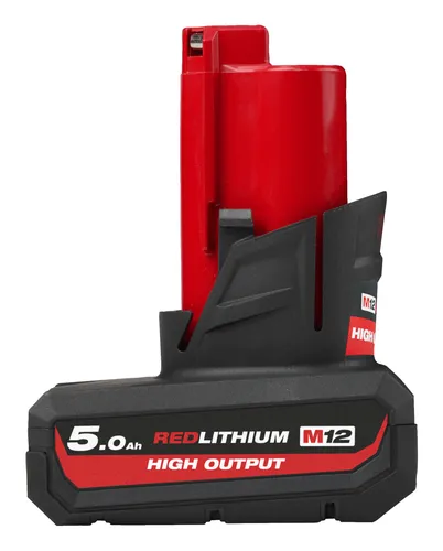 Milwaukee Akumulator M12 HB5 5,0Ah (12 V) - Ladegerät mit hoher Kapazität für längere Betriebszeiten, ideal für professionelle Anwendungen und zuverlässige Leistung.
