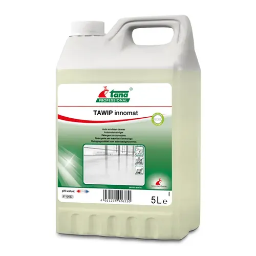 Tana Innomat 5 L Automatenreiniger – Hohe Leistung für alle Scheuersaugautomaten - Effektiver Bodenreiniger für die maschinelle Unterhaltsreinigung. Entfernt mühelos hartnäckige Verschmutzungen auf verschiedenen wasserfesten Bodenbelägen. Ideal für den professionellen Einsatz in stark frequentierten Bereichen.