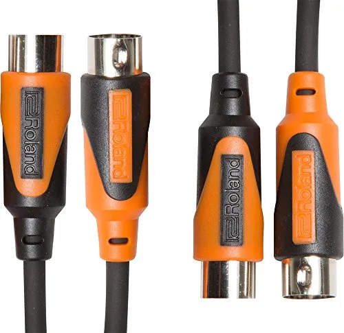 Roland Black-Serie Dual-MIDI-Kabel, Länge: 1,5m – RMIDI-B5-DUAL