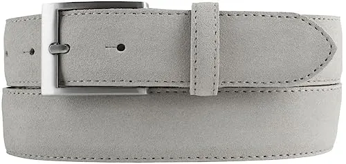 BELTINGER Italienischer Veloursleder-Gürtel 35 mm, Herren, Hellgrau 110cm - Eleganter Veloursleder-Gürtel aus Italien, 35 mm breit. Hochwertige Verarbeitung und stilvolle Details machen ihn zum idealen Begleiter für jeden Anlass. Genießen Sie die perfekte Passform und den hohen Tragekomfort.