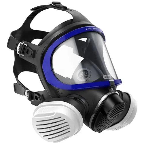 Dräger Atemschutzmaske X-plore Vollmaskenset 5500 - A2P3, Wiederverwendbar - Arbeits- & Schutzkleidung mit zuverlässigem Schutz gegen organische Gase und Feinstaub, komfortable Passform und intelligentes Belüftungssystem für ein angenehmes Tragegefühl.