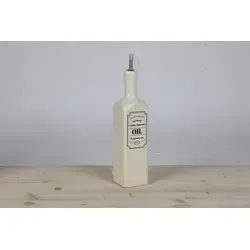 Ölflasche KITCHEN Keramik 600 ml – elegante und praktische Ölflasche mit Ausgießer - Hochwertige Keramik-Ölflasche mit 600 ml Fassungsvermögen. Der präzise Ausgießer ermöglicht tropffreies Dosieren. Ideal für die Küche und als stilvolle Tischdekoration. Pflegeleicht und aromaschützend.