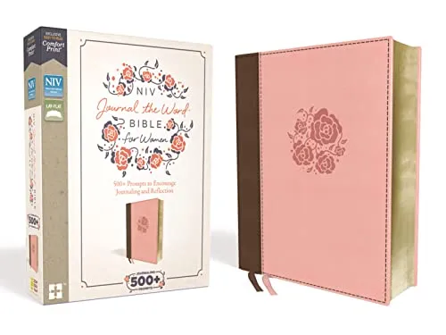 NIV Journal the Word Bible for Women - Tagebücher & Memoiren, mit über 500 kreativen Schreibanregungen und Platz für eigene Kunstwerke, ideal für persönliche Reflexion und kreative Entfaltung.