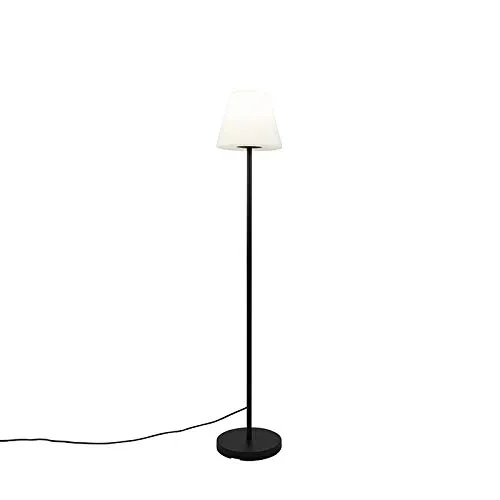 Qazqa Virginia I - Design Außen Stehlampe schwarz - Pfostenlichter für den Außenbereich - IP65 Schutz, dimmbar und ideal für stilvolle Außenbeleuchtung mit E27 Fassung.