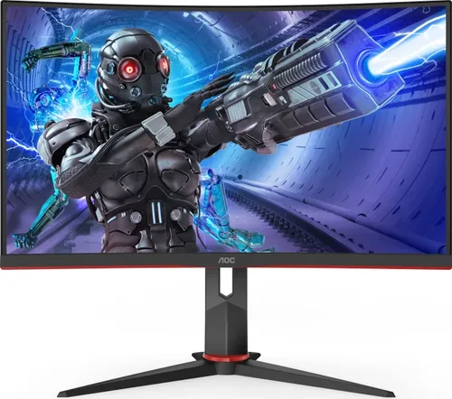 AOC Gaming C32G2ZE - 32 Zoll FHD Curved Monitor, 240 Hz und 1ms Reaktionszeit für intensives Gaming, FlickerFree und Low-Blue-Light Technologie