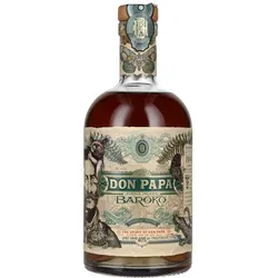 Don Papa Baroko Spirit Drink 40% - Rum-Spirituose aus den Philippinen mit 40% Alkoholgehalt, ideal für Cocktails oder puren Genuss. Ein unverwechselbares Geschmackserlebnis in einer eleganten 0,7 Liter Flasche.