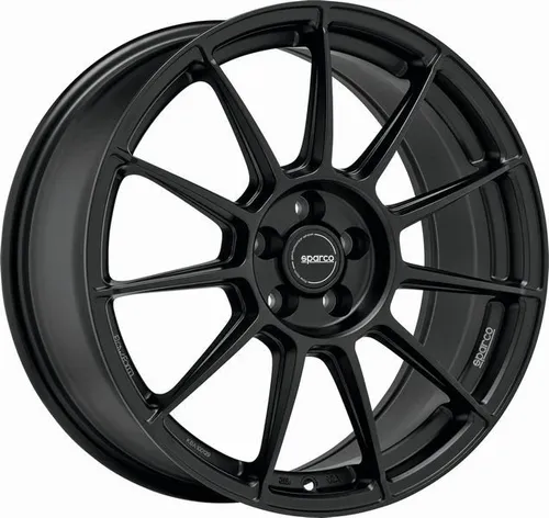 SPARCO FF4 Alufelgen Satz 18 Zoll - Hochwertige 18 Zoll Alufelgen aus Aluminium in mattem Schwarz, ideal für sportliche Fahrzeuge und optimalen Fahrkomfort.