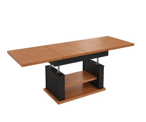 Design Couchtisch DA-666 – Höhenverstellbar und Ausziehbar - Praktischer Couchtisch, der sich in einen Esstisch verwandeln lässt. Mit hochwertigem Hebemechanismus und synchronem Auszug für flexible Nutzung in Wohnzimmer oder Essbereich.