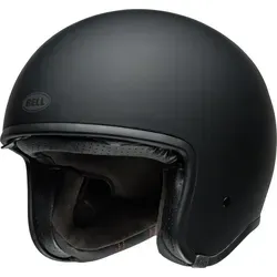 Bell TX 501 Solid Jethelm - Matt-Schwarz - XS - Motorradhelm mit Glasfaserverbundschale, integriertem Sonnenvisier und herausnehmbarem Komfort-Innenfutter. Ideal für stilbewusste Fahrer, die Wert auf Sicherheit und Design legen.