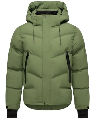 STONE HARBOUR Herren Winterjacke Livianoo XX Pine Olive Gr. XXL - Sportlich-urbane Steppjacke mit abnehmbarer Kapuze, windabweisend und angenehm warm. Ideal für kalte Tage in der Stadt oder beim Outdoor-Spaß. Praktisch mit ausreichend Stauraum und verstellbaren Ärmeln.