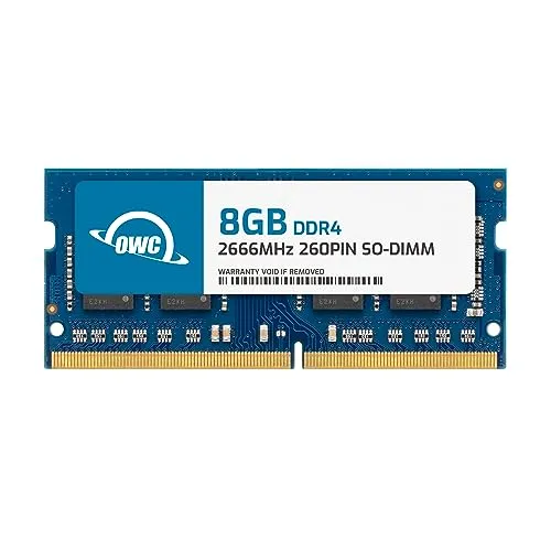OWC 8,0 GB 2666 MHz DDR4 PC4-21300 SO-DIMM 260-Pin-Speicher-Upgrade (OWC2666DDR4S08G) für den 20-Zoll-iMac 2019-2020 (iMac19,1 iMac20,1 iMac20,2)