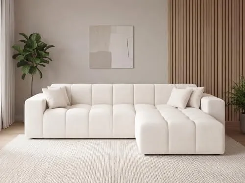 GRAINGOLD Loopo Ecksofa 265x180 cm - Modernes L-Form Sofa für Wohnzimmer - Sofas & Couches mit hochwertigem Komodo-Stoff und hervorragendem Sitzkomfort für entspannte Stunden im Wohnzimmer.