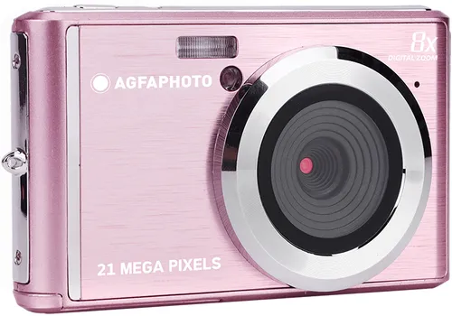 AGFA Photo Kompaktkamera DC5200 - Rosa, 8-fach digitaler Zoom und HD-Videoauflösung für brillante Aufnahmen
