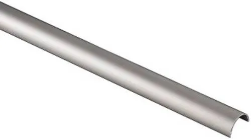 Alu-Kabelkanal halbrund 110 x 3,3 x 1,8 cm Silber - Eleganter Alu-Kabelkanal für eine ordentliche Kabelorganisation. Ideal für saubere und sichere Verlegung von Kabeln in Wohnräumen oder Büros.