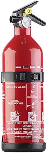 PEARL Autofeuerlöscher: Kompakter Mini-Feuerlöscher für Kfz - Feuerlöscher für Brandklassen A, B, C, ideal für Auto, Küche und Camping. Leichte Anwendung, handlich und effektiv mit 1 kg Löschmittel. Ideal bei Temperaturen von -30 bis 60 °C.
