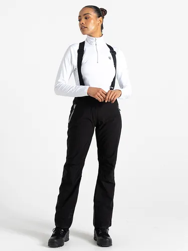 Dare2b Diminish Pant Schwarz (800) 10 Regular - Skihose für Damen - Die Dare2b Diminish Pant bietet ultimativen Schutz für Skifahrer und Snowboarder. Mit wasserdichtem, atmungsaktivem Stretchgewebe und optimaler Bewegungsfreiheit ist sie ideal für extreme Winterbedingungen.