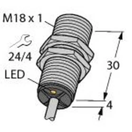 Turck Induktiver Sensor NAMUR BI5-G18-Y1X - Induktiver Sensor für die Automatisierungstechnik mit 5 mm Schaltabstand, ATEX-zertifiziert für Zone 0 und 20, ideal für sichere Anwendungen in explosionsgefährdeten Bereichen.