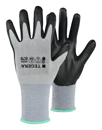 Tegera Montagehandschuh 879 Größe 9 - 6 Paar - Robuste Montagehandschuhe mit Nitrilbeschichtung, atmungsaktiv und antistatisch. Ideal für Elektronik- und Montagearbeiten, bieten zuverlässigen Schutz und Komfort.