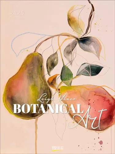 Wandkalender 2025 Botanical Art: Großer Kunstkalender. Wandkalender mit Werken der Künstlerin Leigh Viner. Kunst Gallery Format: 48x64 cm