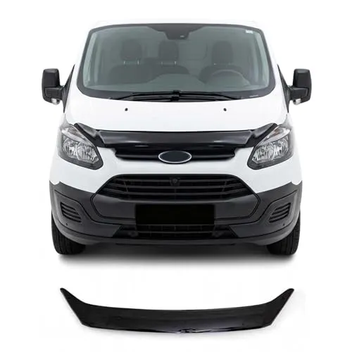 OMAC Motorhaube Deflektor für Ford Transit Tourneo Custom 2013-2018 - Steinschlagschutz und Insektenschutz, sorgt für eine längere Lebensdauer der Motorhaube und schützt vor Beschädigungen.