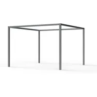 Siena Garden Schattenmanufaktur® Pergola Basis Libera, Anthrazit - Zubehör für Pavillons: Hochwertige Pergola mit pulverbeschichtetem Aluminium für eleganten Sonnenschutz und gemütliche Stunden im Garten.