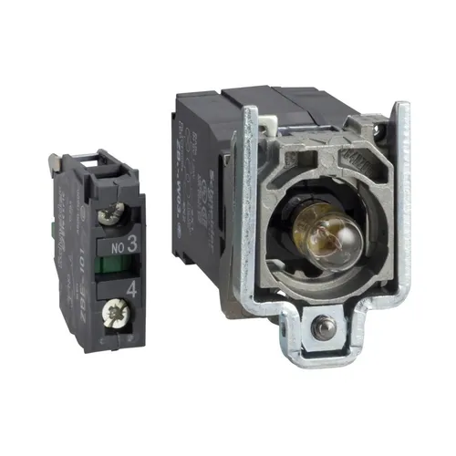 Schneider Electric Lampenfassung ZB4BW051 - Steckverbinder Zubehör, zuverlässige Lampenfassung für Glühlampen mit 400 V Betriebsspannung, ideal für professionelle Meldegeräte.