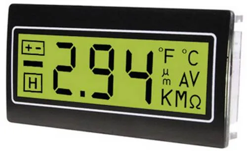 TDE Instruments DPM962-TG Digitales Einbaumessgerät - Elektrische Messgeräte: Kompaktes digitales Messgerät mit IP65 Schutz, ideal für präzise Spannungsmessungen in Werkstätten und Haushalten.