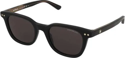 Montblanc MB0320S Unisex-Sonnenbrille – Runde Acetat-Gestell schwarz - Stylische Montblanc Unisex-Sonnenbrille mit runder Form und hochwertigem Acetat-Gestell. Ideal für markante Gesichter und optimalen Sonnenschutz – das perfekte Accessoire für den Sommer.
