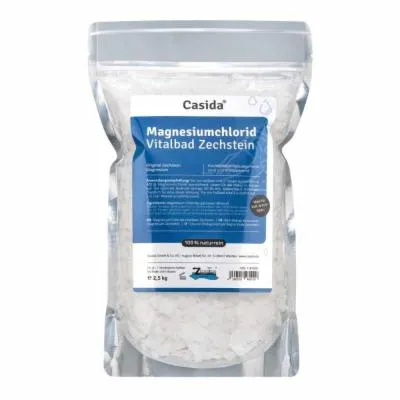 Magnesiumchlorid Vitalbad Zechstein 2.5 kg – Entspannung pur - Dusch- & Schaumbäder: Ideal als magnesiumreicher Badezusatz für entspannende Fuß- und Vollbäder aus reinem Zechstein-Mineral für natürliche Erholung.