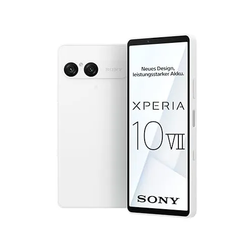 Sony Xperia 10 VII - 6,1" OLED Smartphone mit 120 Hz und 5.000 mAh Akku - Simlockfreies Handy mit drei vielseitigen Kameras für beeindruckende Fotos und bis zu zwei Tage Akkulaufzeit dank leistungsstarkem Akku.