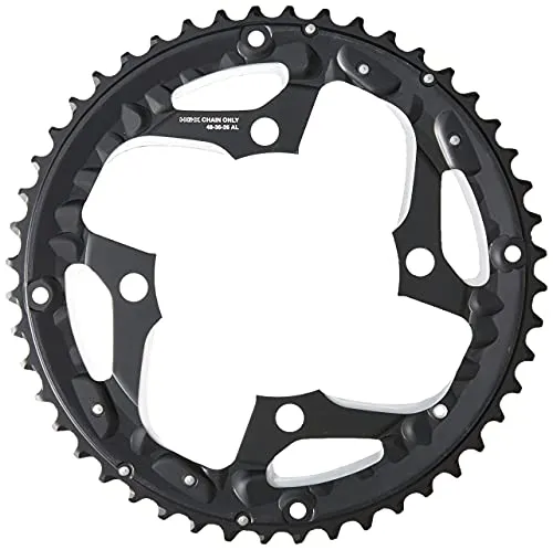 SHIMANO FC-T551 Trekking Kettenblätter, schwarz, 104 mm - Fahrradkettenblätter mit 48 Zähnen und 104 mm Lochkreis, ideal für zuverlässige Leistung beim Trekking.