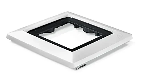 LECHUZA Rolluntersatz CUBICO 40 weiß 13415 - Untersetzer für Blumen & Pflanzen, ideal zum einfachen Verschieben schwerer Pflanzgefäße mit 4 stabilen Rollen für müheloses Umgestalten.