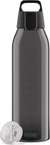 SIGG - Tritan Trinkflasche - Total Color ONE Anthracite - Für Kohlensäurehaltige Getränke Geeignet - Spülmaschinenfest - Auslaufsicher - Leicht - BPA-frei - Grau - 1.5L