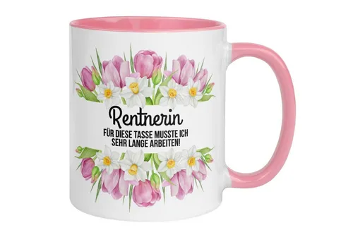 Momentals Tasse Rentnerin – Für die Tasse musste ich sehr lange arbeiten – Rente Frau, Gratis Versand · Links-&Rechtshänder · Spülmaschinenfest