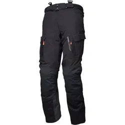 Modeka Paneo LT Textilhose wasserdicht - Schwarz - Kurz L - Entdecke die innovative 3-Lagen-Laminathose für maximalen Komfort beim Motorradfahren. Leicht, atmungsaktiv und mit hervorragendem Schutz gegen Regen und Wind – perfekt für jedes Abenteuer.