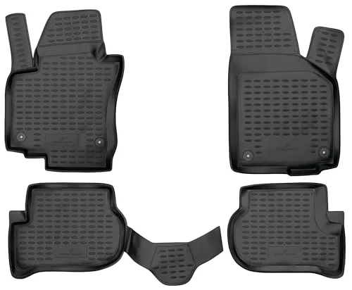 WALSER Kofferraumwanne XTR für VW Golf Plus (2004-2013) - Maßgeschneiderte Gummimatten für VW Golf Plus, hitze- und kältebeständig, leicht zu reinigen und perfekt fixiert für optimalen Schutz im Kofferraum.
