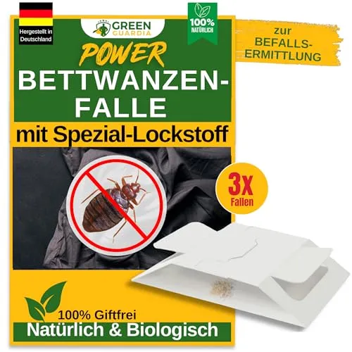 Bettwanzen Falle mit Spezial-Lockstoff - 3er Set für effektive Bekämpfung - Effektive Bettwanzen Falle im 3er Set, umweltfreundlich und giftfrei. Mit aktivem Lockstoff für bis zu 12 Wochen – ideal für diskrete Anwendung und frühzeitige Befallserkennung.