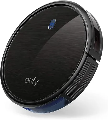 eufy by Anker BoostIQ RoboVac 11S (Slim) - Roboterstaubsauger mit flachem Design und starker Saugkraft für Hartböden und mittelhohe Teppiche. Genießen Sie eine leise, selbstaufladende Reinigung bis zu 100 Minuten dank der BOOSTIQ Technologie.